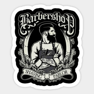 Barbershop Beard Barber Sticker